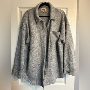 Madewell - Gray Button-Up Jacket XL